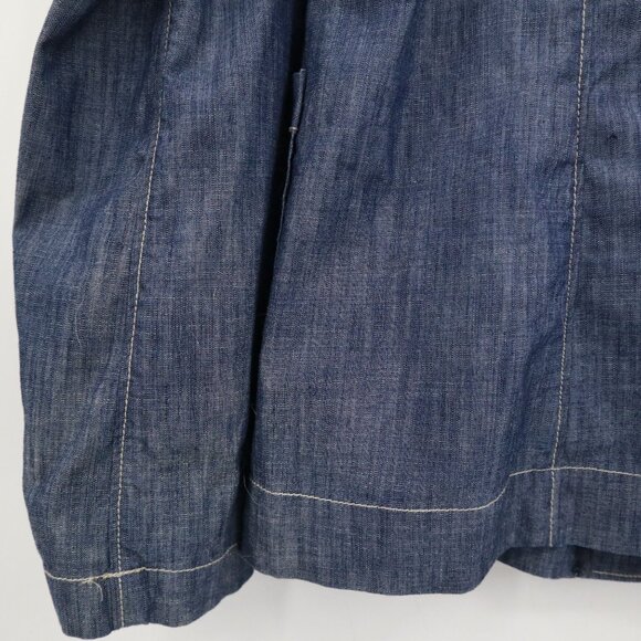 Tea Blazer Womens L Blue Retro Preppy Academia Twee 70's Classic Timeless Casual - Picture 13 of 16